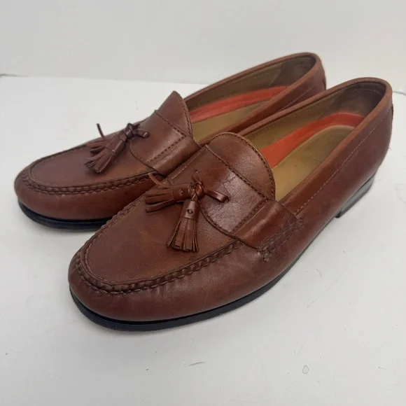 Cole Haan | Shoes | Cole Haan Mens Brown Tassel Loafers Size  display picture 2